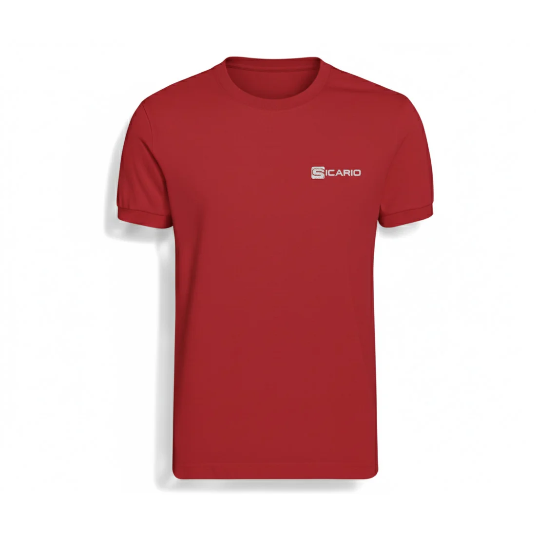 S-4210 Red Round Neck T-Shirt | Custom Sports & Casual Tee by Sicario Wears