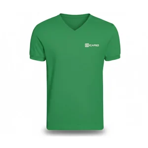 Sicario S-4211 Green V-Neck T-Shirt – breathable cotton blend, athletic fit, customizable design, perfect for sports teams and casual wear.