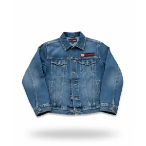 SDJ-4808 Denim Jacket by Sicario Wears – stylish blue jean jacket crafted for comfort, durability, and timeless streetwear appeal. Perfect for men & women.
