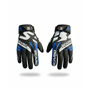 SGMX-1407 Sicario Dynamic Motocross Gloves - Precision Control & Vibrant Style! Dynamic MX Race Handwear | Custom Dirt Bike Gloves | Blue, Green, Red Color Options | Made-to-Measure Off-Road Gloves