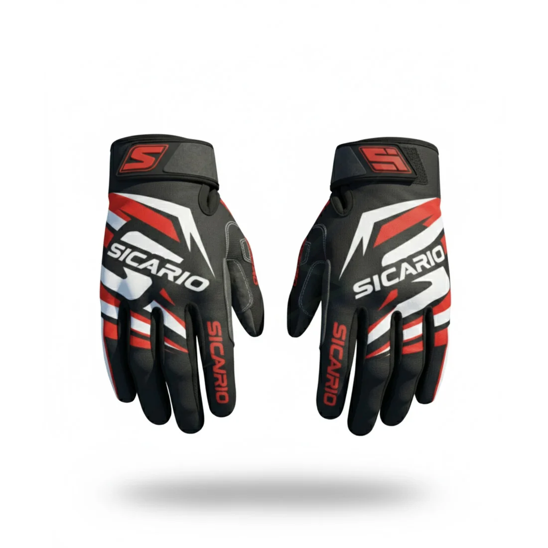 SGMX-1407 Sicario Dynamic Motocross Gloves - Precision Control & Vibrant Style! Dynamic MX Race Handwear | Custom Dirt Bike Gloves | Blue, Green, Red Color Options | Made-to-Measure Off-Road Gloves - Image 3