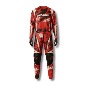 Sicario SMX-3408 Motocross Gear | Pro MX Race Suit | Custom Dirt Bike Apparel | Black & White, Orange, Red, Blue, Green | Made-to-Measure Off-Road Kit