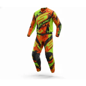 SMX-3411 Sicario Urban Camo Motocross Gear Set - Own the Track with Street-Ready Stealth! Urban Camo MX Race Suit | Custom Dirt Bike Apparel | Black & White, Blue, Fluo Green | Made-to-Measure Off-Road Kit