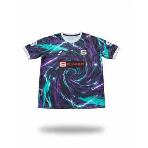 SS-5306 Sicario "Vortex Thunder" Sublimation Soccer Jersey - Electrify Your Game | Men's Sublimation Football Shirt | Custom Team Kit | Vortex Thunder Print | High-Performance Goalkeeper & Player Jersey