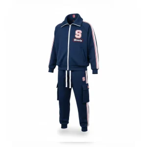 Sicario ST-3912 Tracksuit | Men's Varsity Jacket & Cargo Joggers Set | Premium Athletic Wear | Street Style Sportswear | Comfortable Track Suit