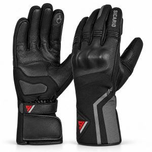 Sicario Touring Winter Motorbike Gloves — Insulated, Waterproof