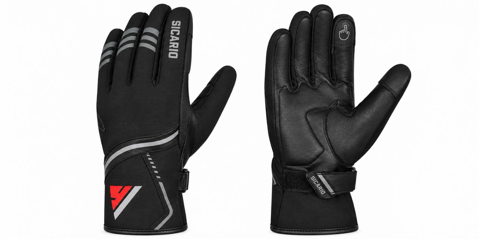Touchscreen Motorbike Gloves — Slim Fit, Urban Riding Gloves