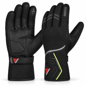 Sicario Winter Touring Motorbike Gloves — Touchscreen Compatible, Thermal Insulated